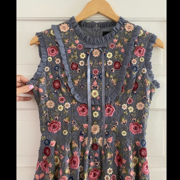 Needle & Thread Floral Jet Sleeveless Dress - Picture 2 of 9